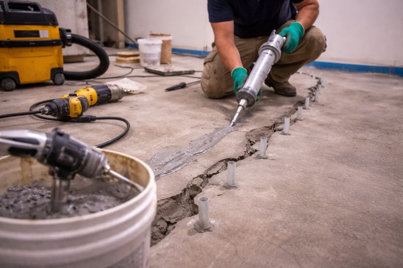 Cracked Basement Floor Repair in Punta Gorda, FL