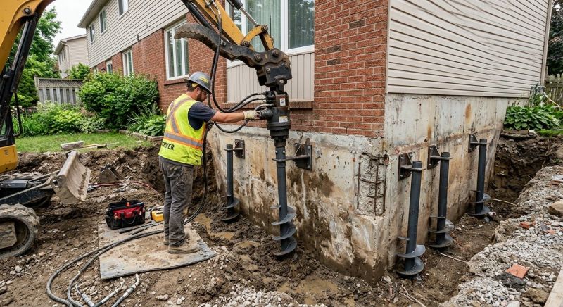 Helical Pile Installation in Punta Gorda, FL